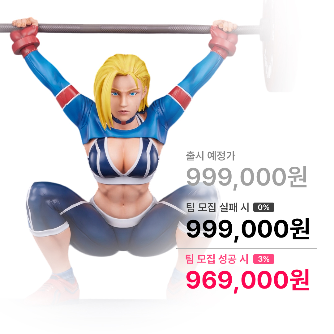 스트리트 파이터 캐미: 파워리프팅 스태츄 SF6 에디션 1/4 스케일 9133393 PCS COLLECTIBLES