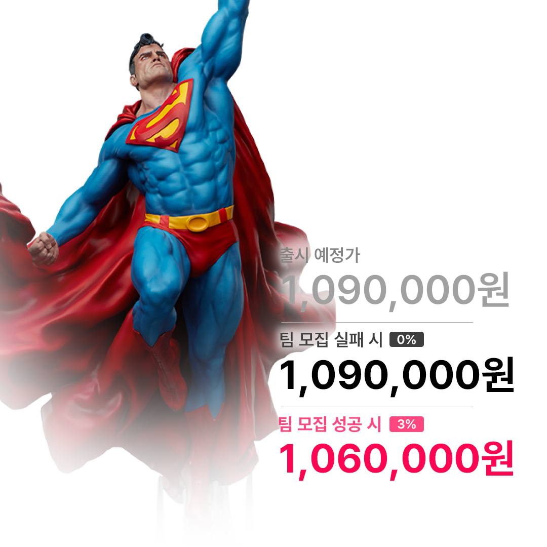 슈퍼맨 프리미엄 포맷 피규어 300868 사이드쇼 Sideshow