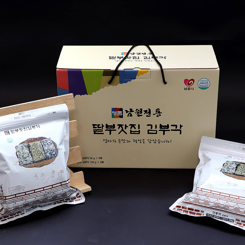 [딸부잣집김부각] 딸부잣집김부각 선물세트 100g x 4ea