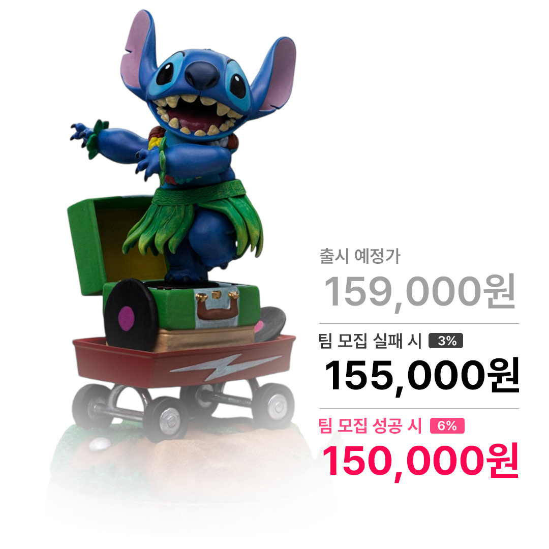릴로 &amp; 스티치 - 스티치 훌라 아트스케일 1/10 스케일 아이언스튜디오 IronStudios