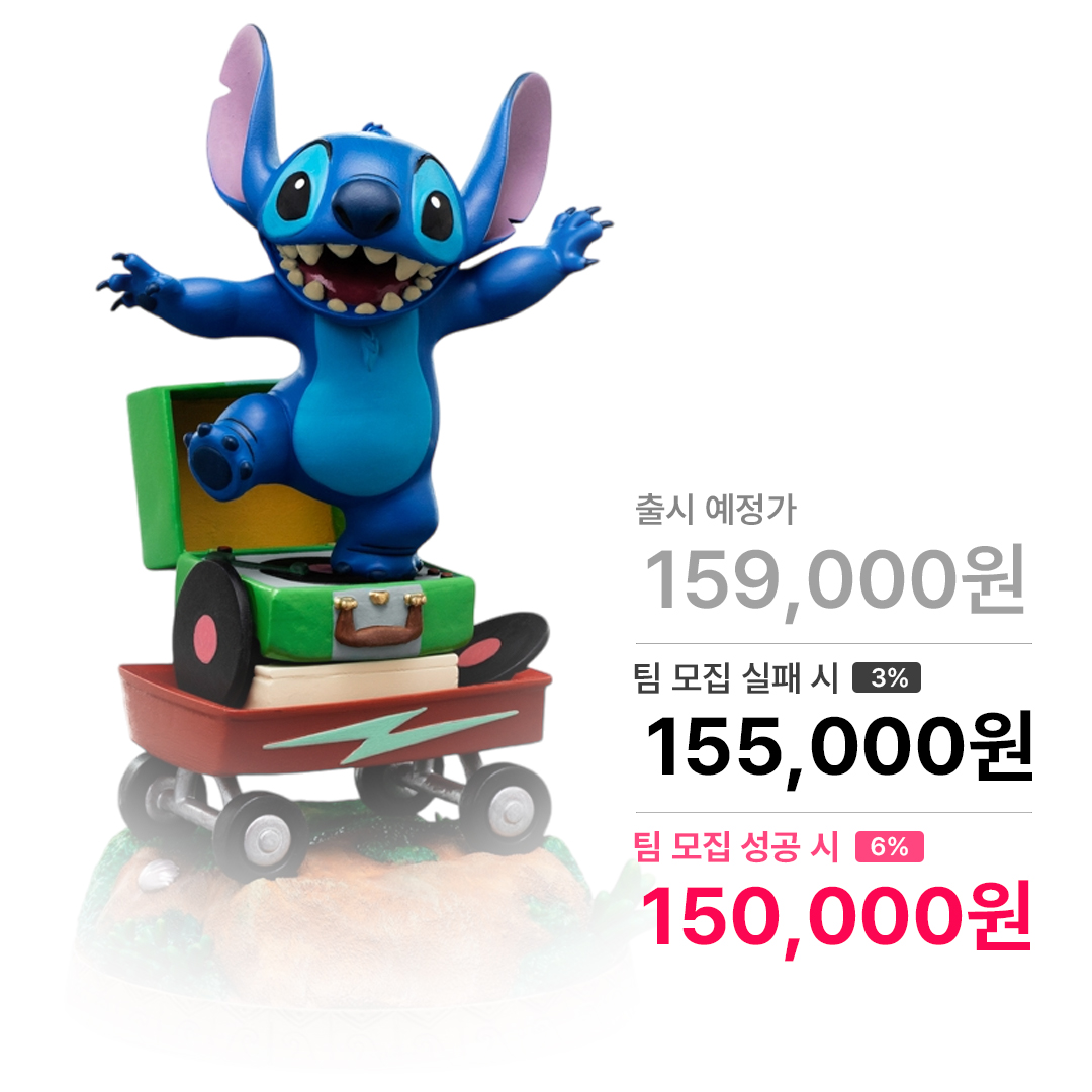 릴로 &amp; 스티치 - 스티치 아트스케일 1/10 스케일 아이언스튜디오 IronStudios