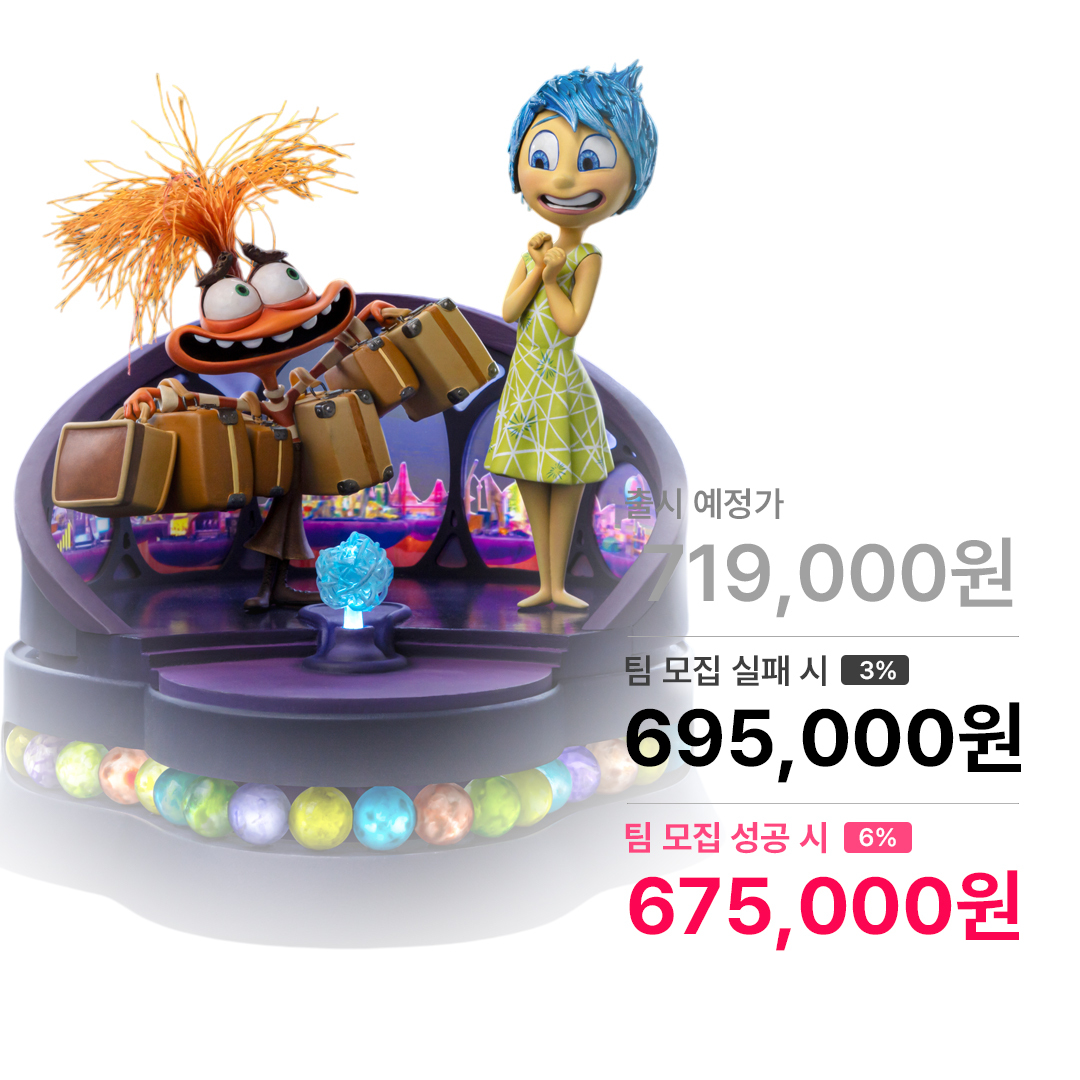 인사이드 아웃2 - 기쁨과 불안 디럭스 아트스케일 1/10 스케일 아이언스튜디오 IronStudios