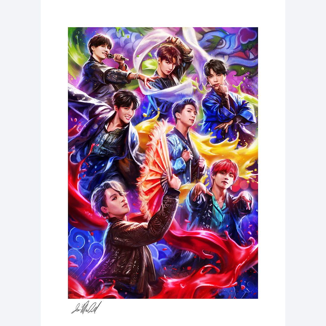방탄소년단 BTS : 아이돌 501056UM 사이드쇼 아트프린트 Sideshow Artprint