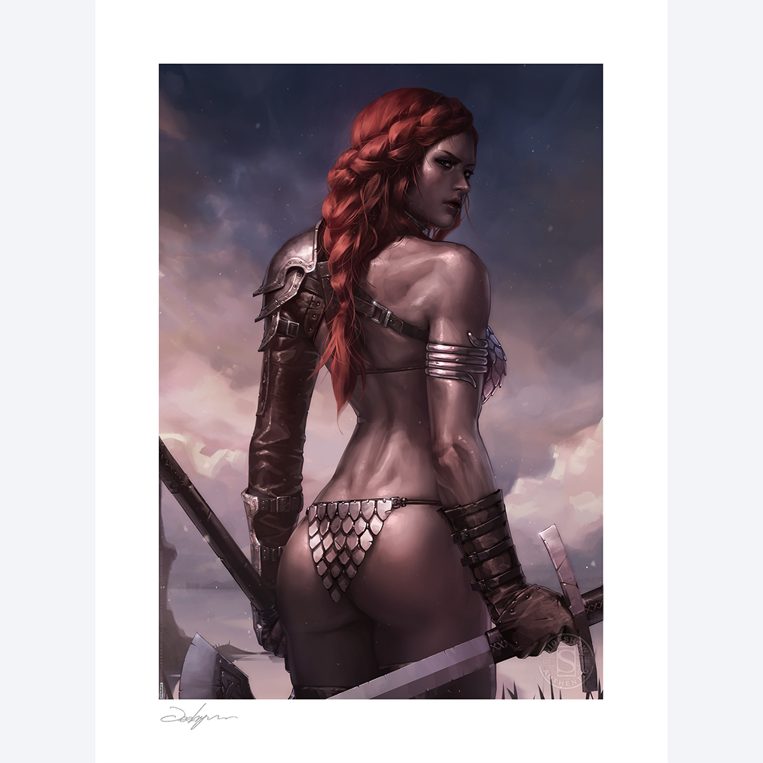레드 소냐 : 브리스 오브 더 쉬 - 프리 배틀 버전 501064U 사이드쇼 아트프린트 Sideshow Artprint