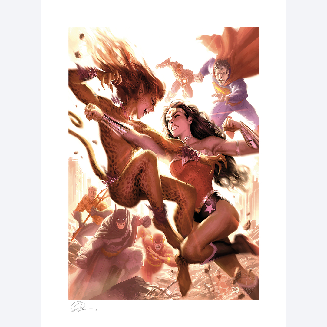 저스티스 리그 : 원더 우먼 VS 치타 500961U 사이드쇼 아트프린트 Sideshow Artprint