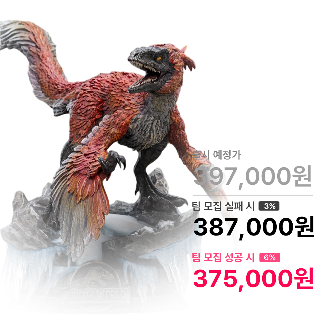 쥬라기 월드: 도미니언 - 피로랍토르 아트스케일 1/10 스케일 아이언스튜디오 IronStudios