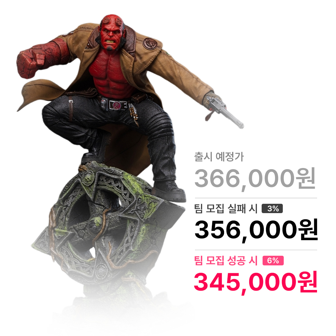 헬보이2 : 골든아미 - 헬보이 아트스케일 1/10 스케일 아이언스튜디오 IronStudios