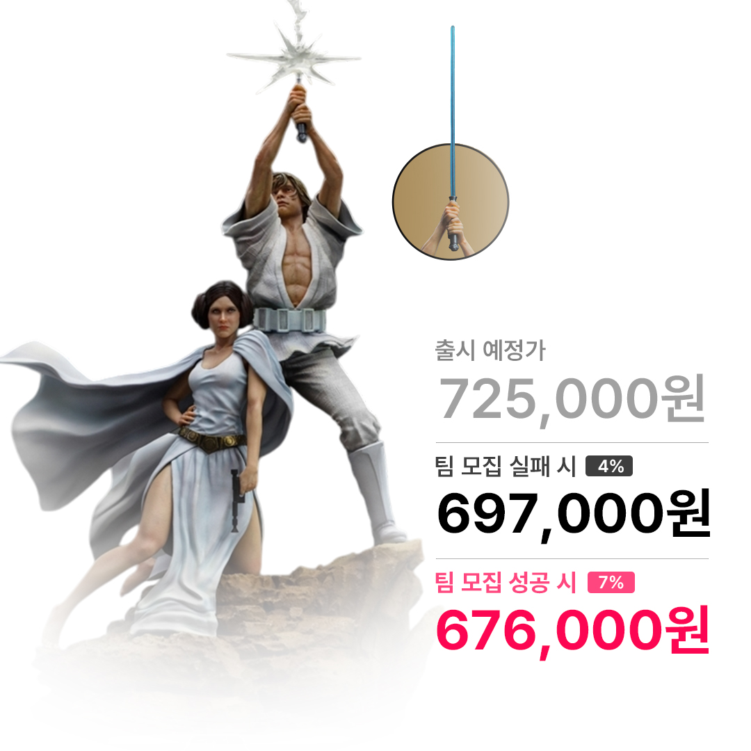 스타워즈 루크 & 레아공주 - 무비 포스터 Ver. 디럭스 아트스케일 - 1/10 스케일 아이언스튜디오 IronStudios