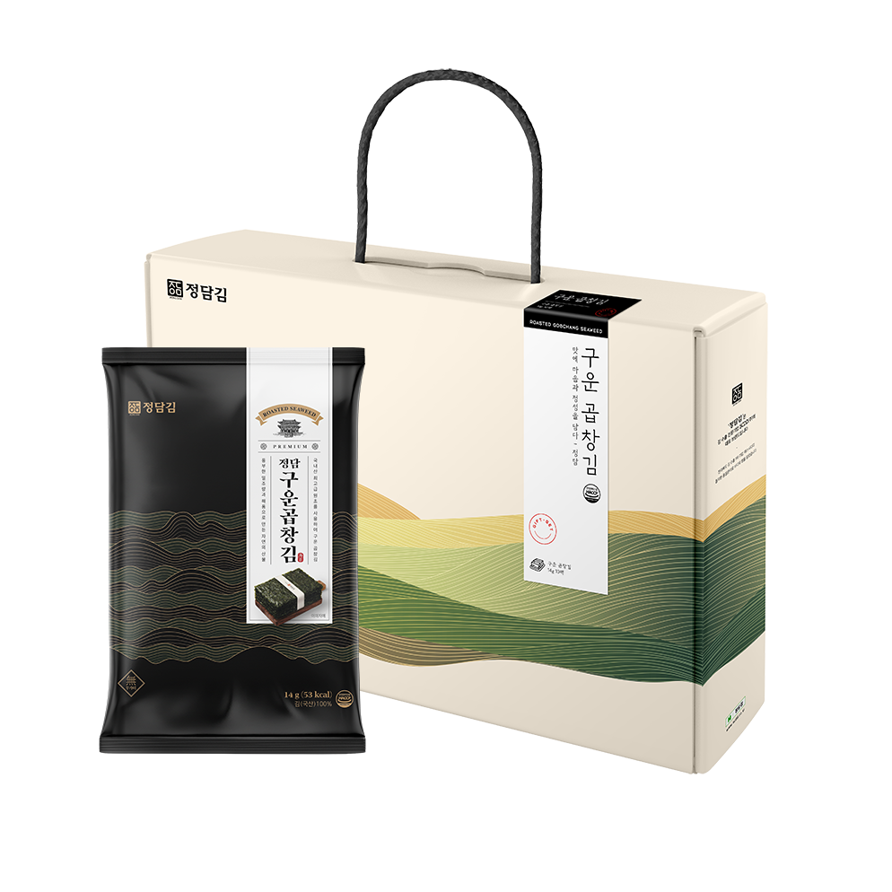 [에스시디디] 정담김/정담 구운 곱창김 5매(14g) 선물세트 (14g x 10봉)