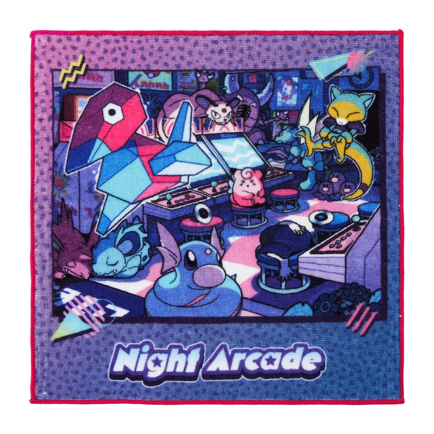 포켓몬센터 타월 Night Arcade (핑크)