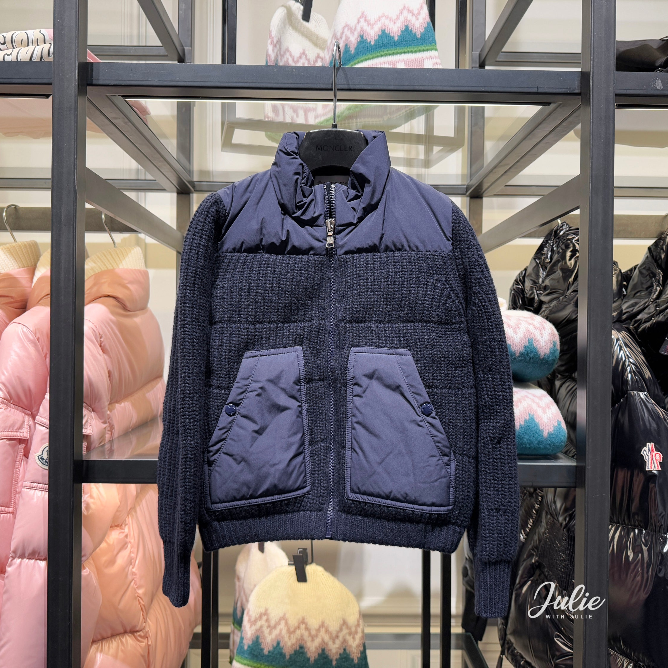 [MONCLER] 몽클레어 키즈 남아 니트 패딩집업