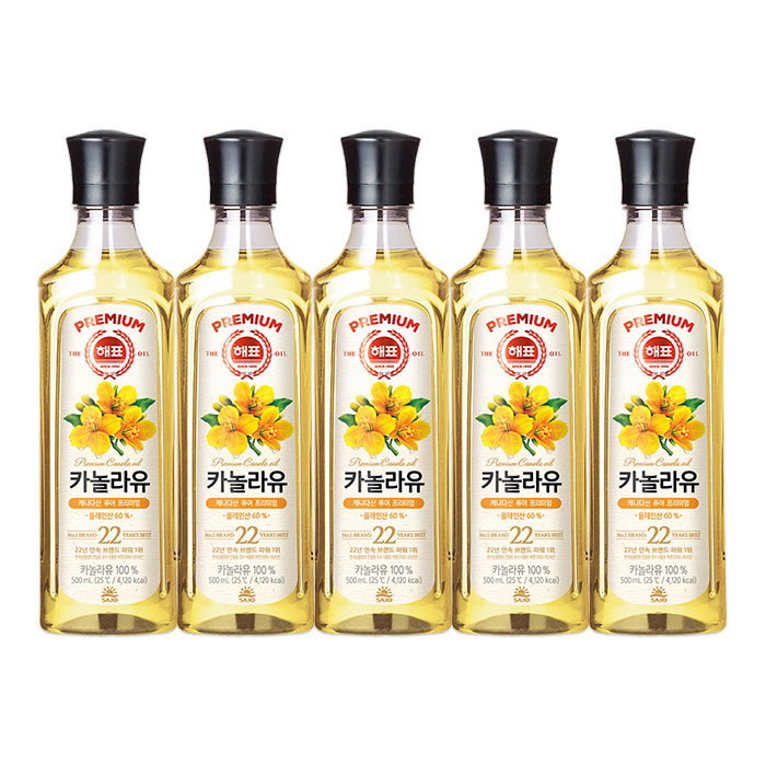 카놀라유 500ml x 5개
