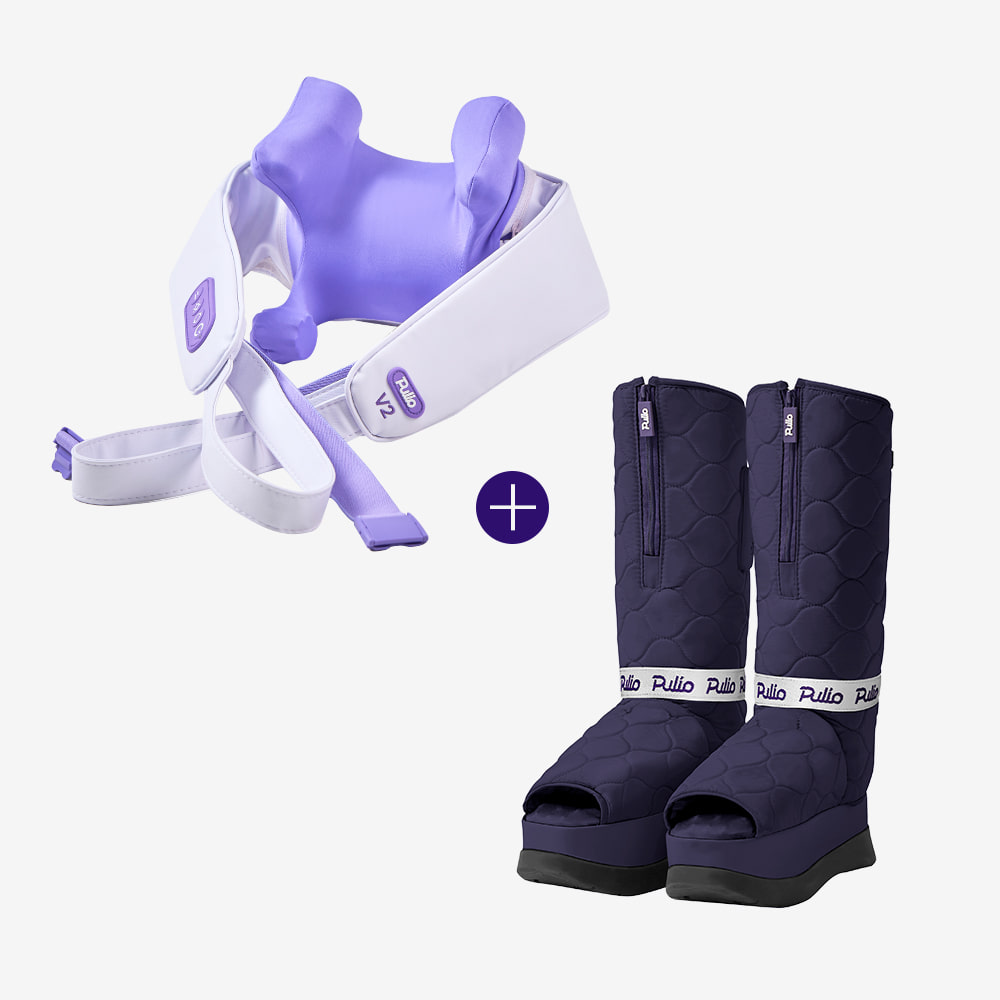 목 어깨 마사지기(V2)+풀리션 마사지부츠