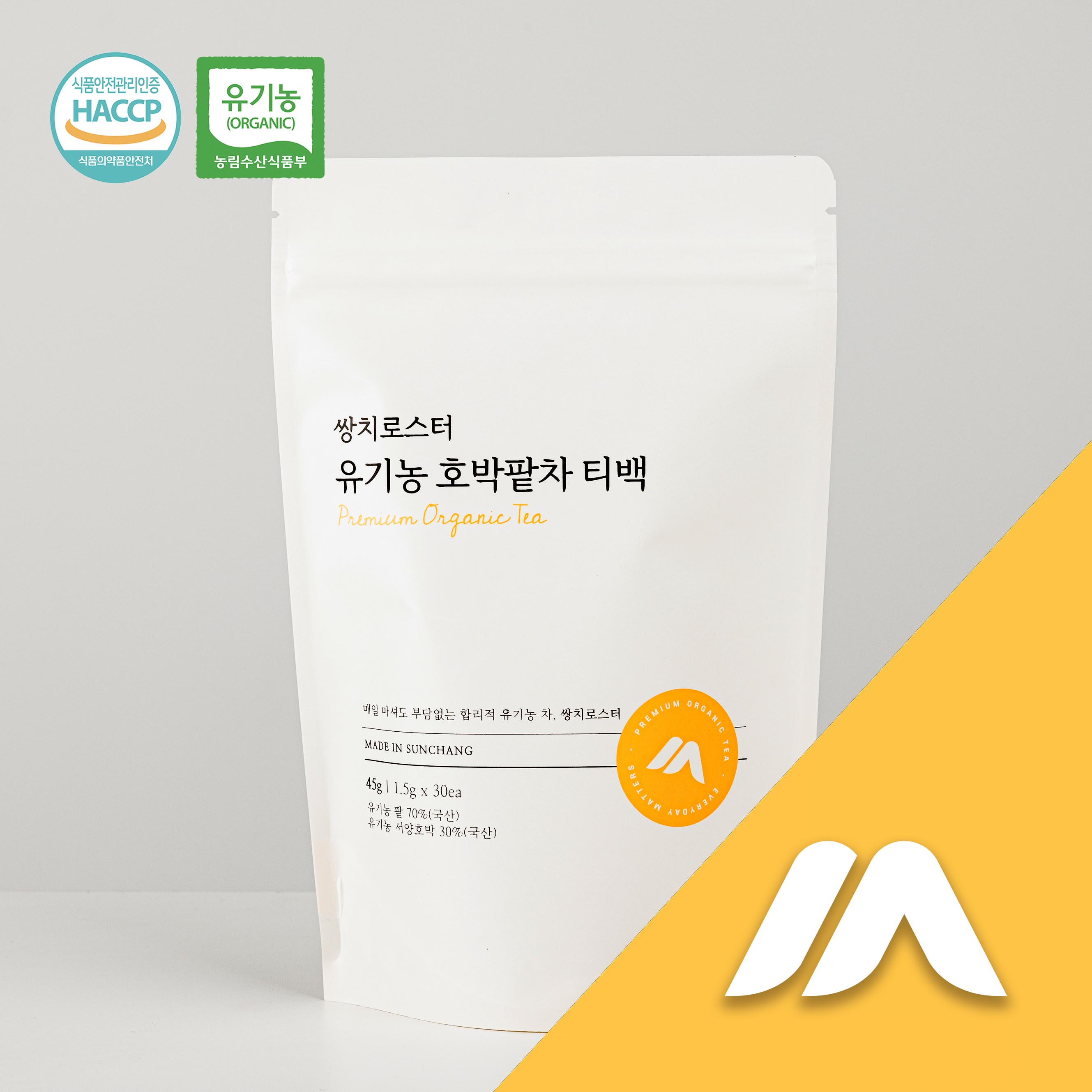 [맑은상회] 쌍치로스터 유기농 호박팥차 45g (1.5g×30티백)
