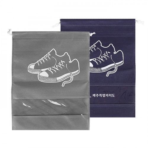 투명창 신발주머니 휴대용 신발가방 파우치 대