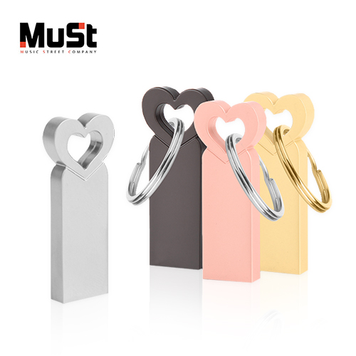 뮤스트 하트 USB 2.0 메모리 (4GB,8GB,16GB,32GB,64GB,128GB)