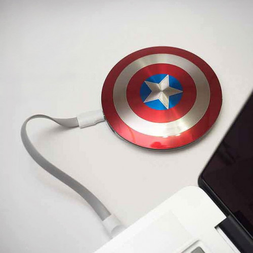 마블 굿즈 파워뱅크 고급 캡틴 보조배터리 6800mAh
