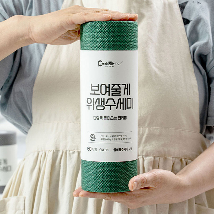 일회용 주방 양면 수세미 대형 120매