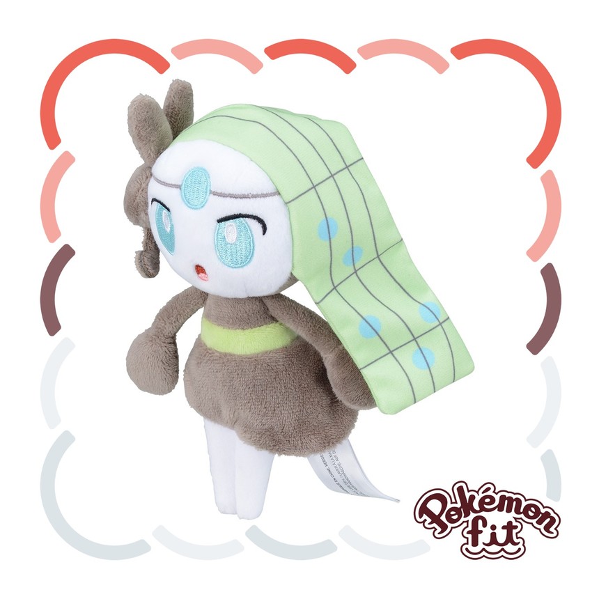 포켓몬센터 봉제인형 Pokemon fit 메로엣타(보이스폼)