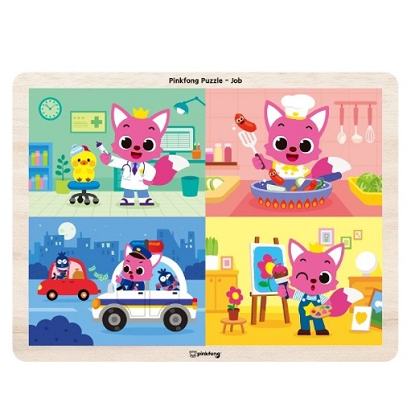 (PD)핑크퐁원목직업퍼즐(24pcs)