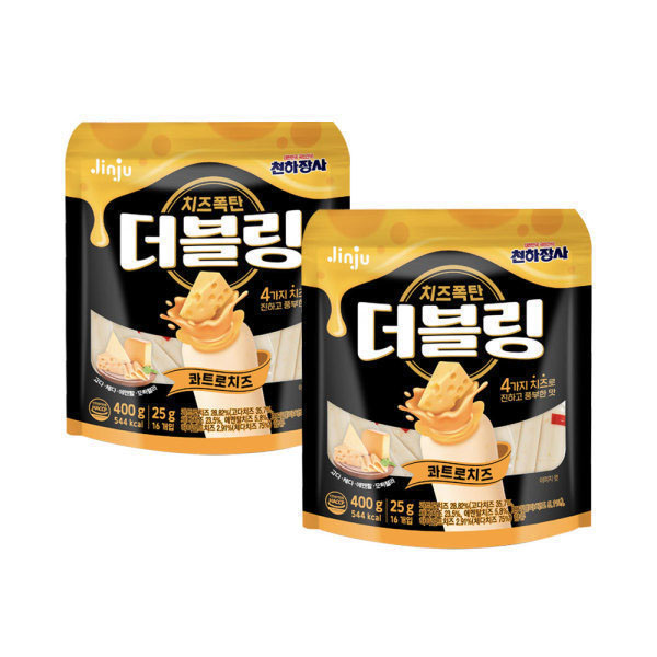 진주햄 천하장사 더블링 콰트로치즈 400g X 2개