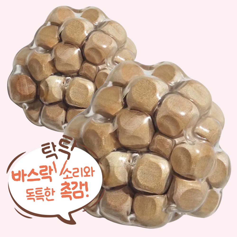 원목 크런치 말랑이 1p  핸드토이 스트레스해소