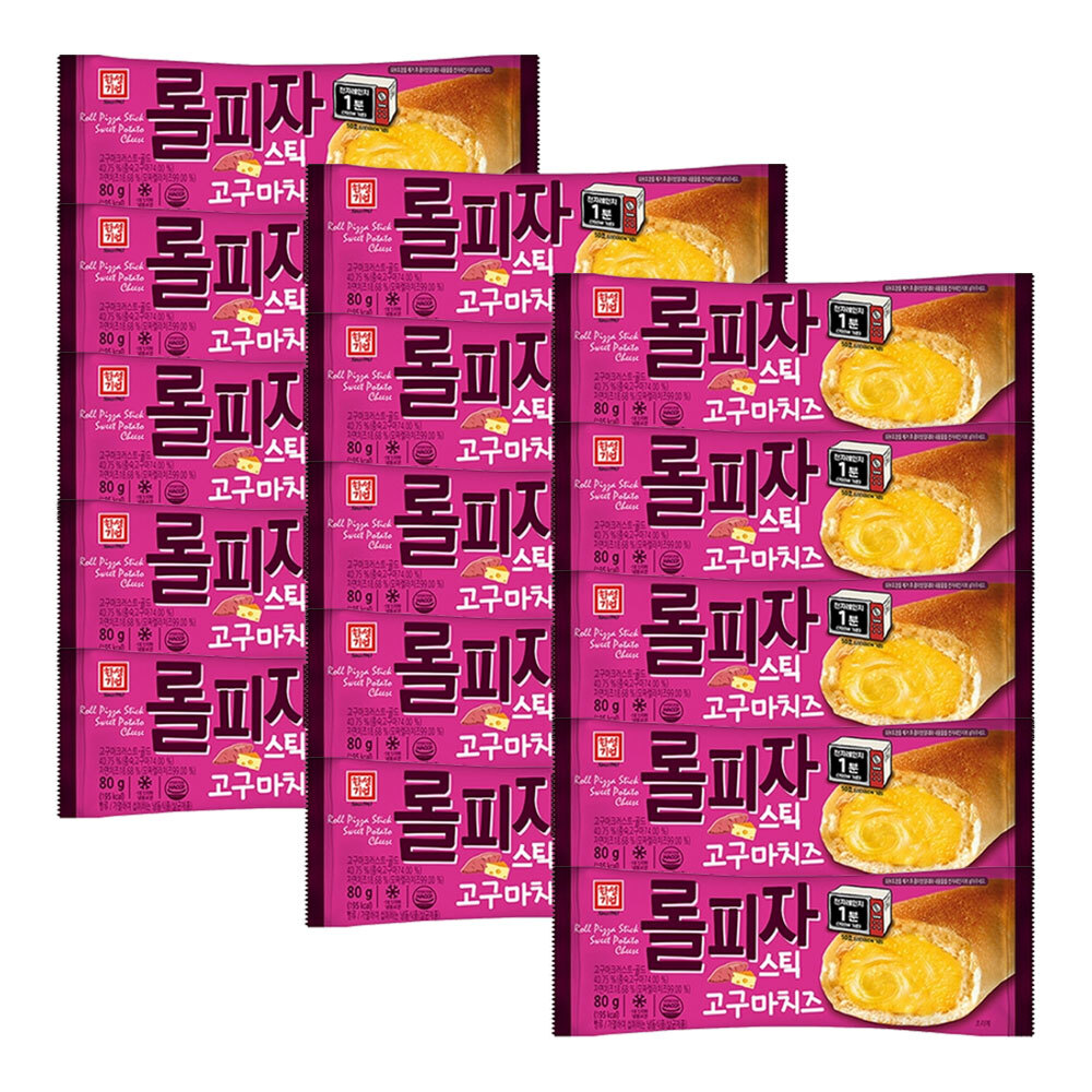 한성기업 롤피자스틱 고구마치즈 80g X 15개