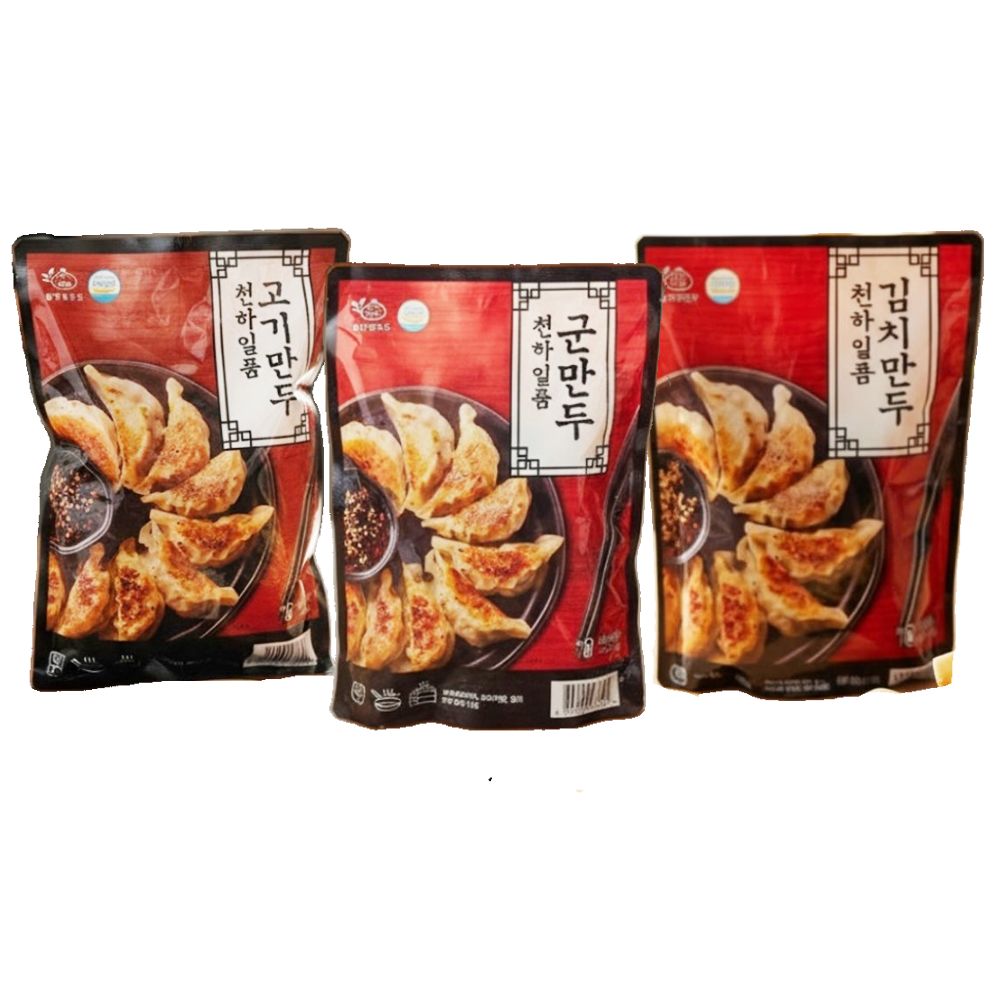 [천하일품] (1+1+1)생고기가득 건강안심 고기/김치/군만두 모음 (500g)