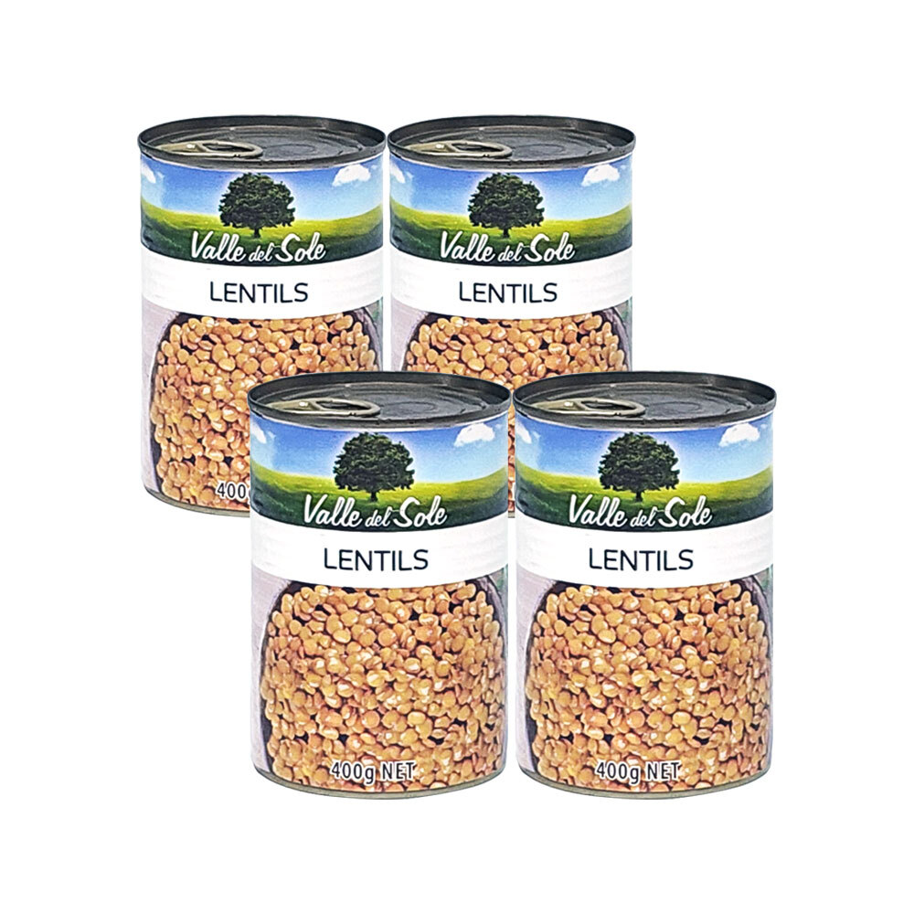코렉스 발레델솔레 렌틸콩 통조림 400g X 4개
