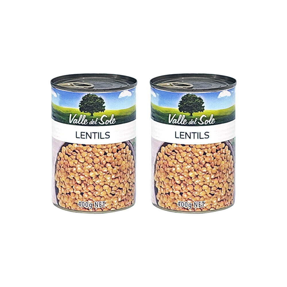 코렉스 발레델솔레 렌틸콩 통조림 400g X 2개