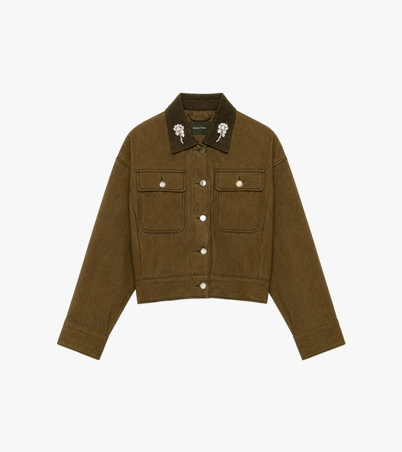 Cropped Utility Pocket Workwear Jacket