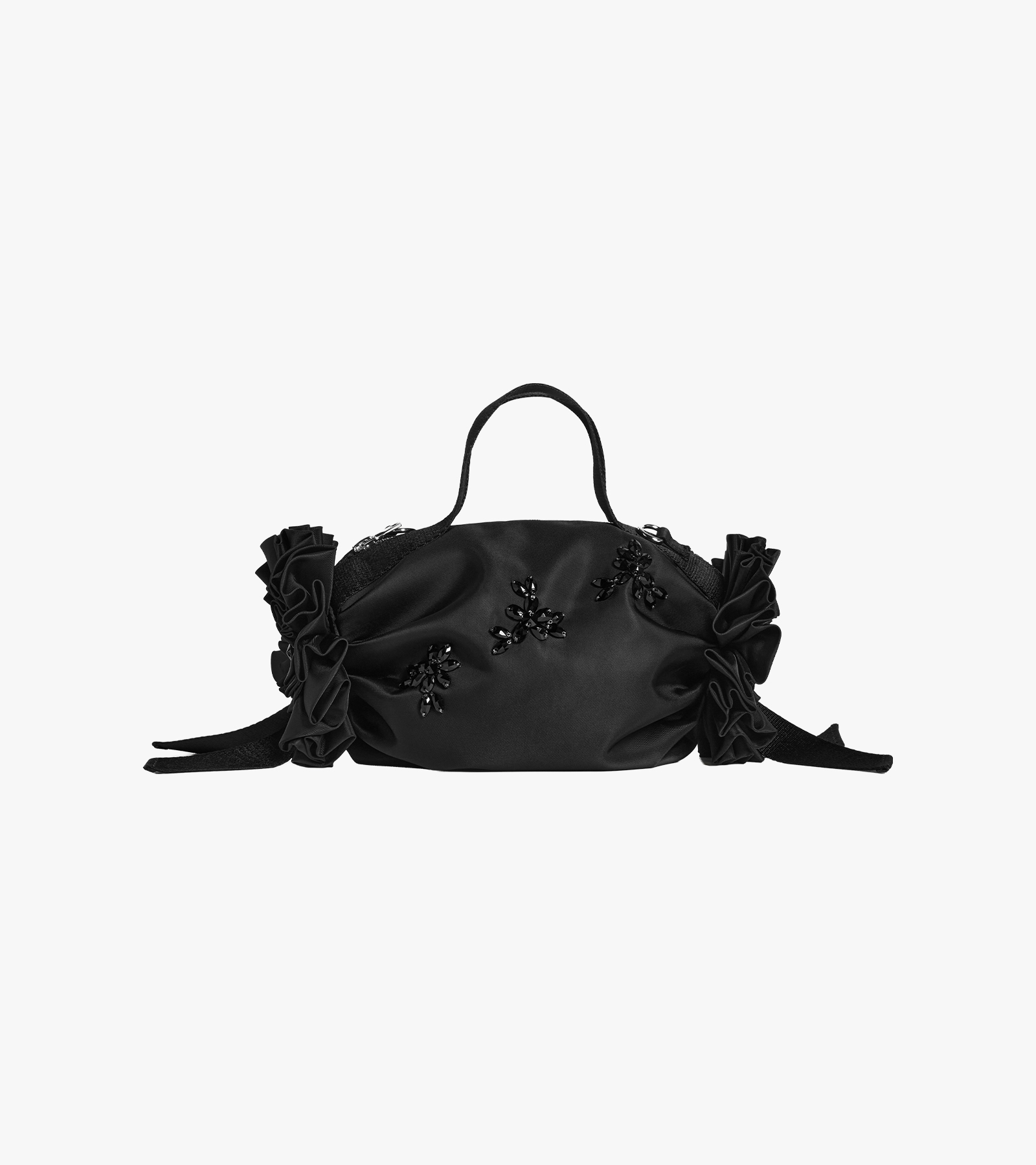 Turbo Embellished Mini Double Ribbon Rosette Bag