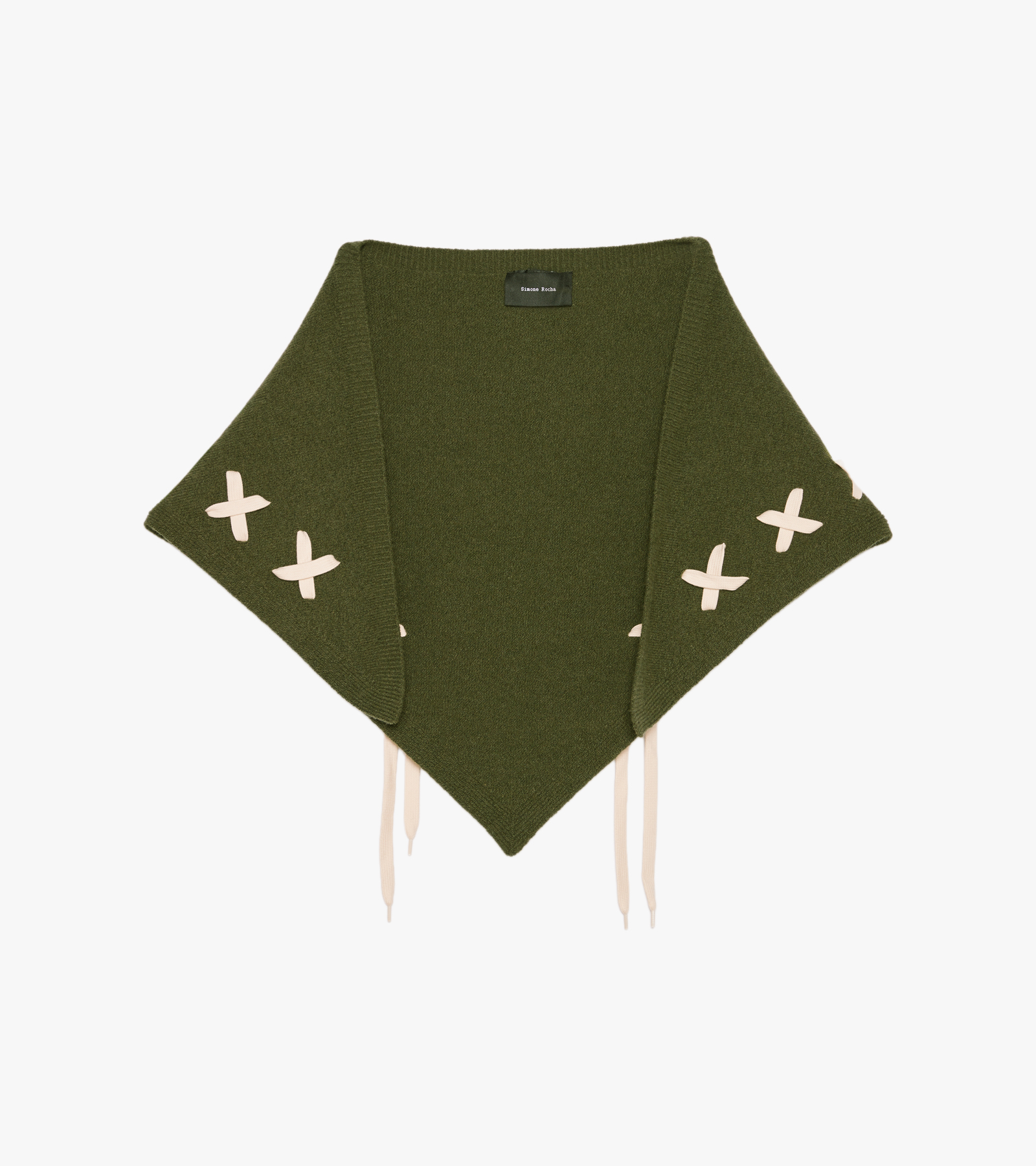 Merino Lace Up Neckerchief