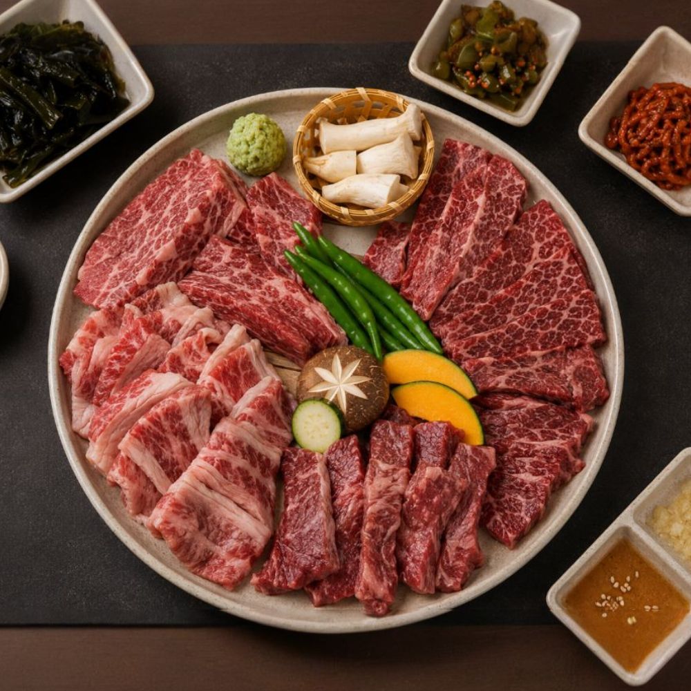 [푸드워치] 소고기 (1kg 모듬 세트)갈비살 안심살 부채살 우삽겹 업진살