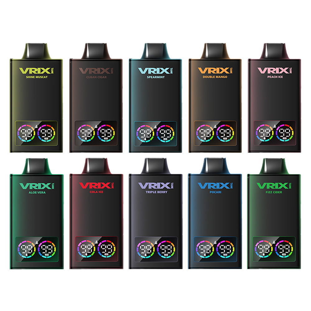 [무니코틴] 브릭스 탱크 40000. N-SYS 10가지 맛 일회용 전자담배 킷 30ml