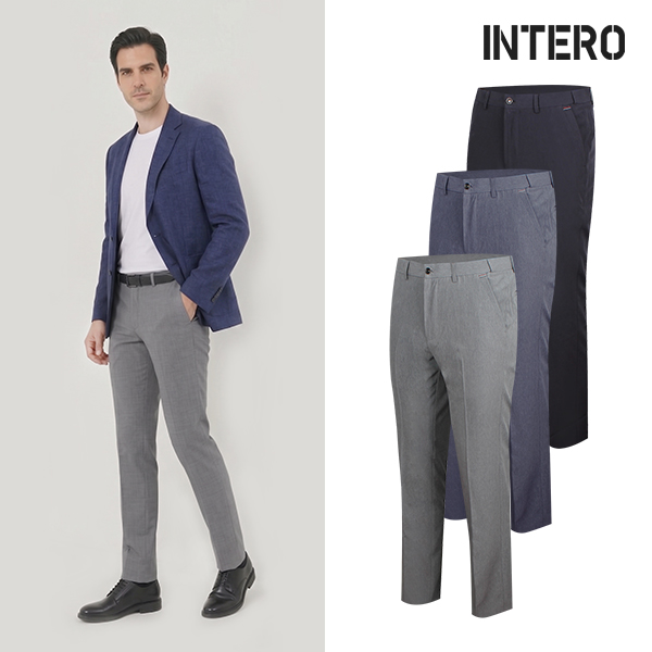 [INTERO MEN] 봄/여름 포인트 사방스판 정장바지 IMJR