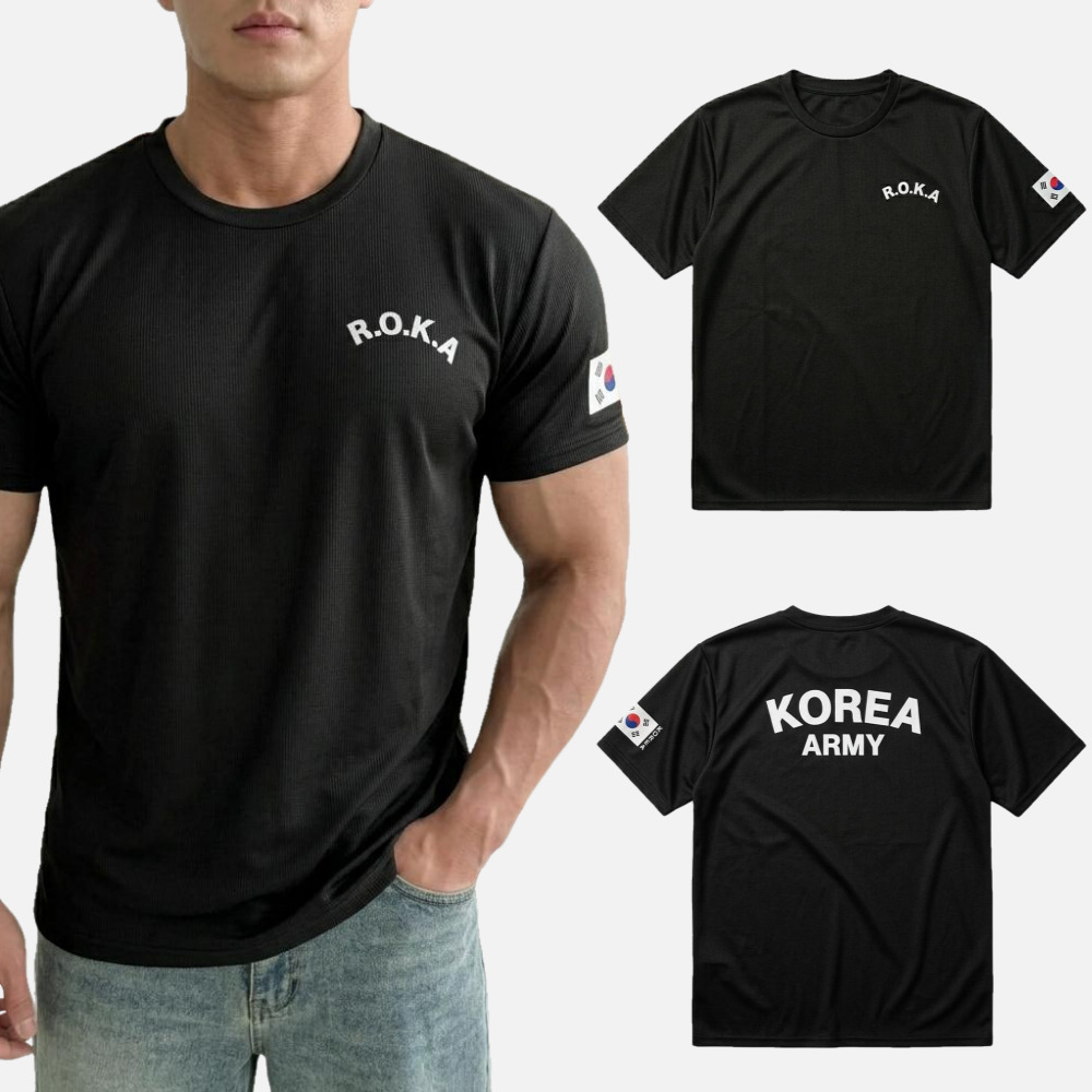 남녀공용 ROKA 로카 러닝 반팔 티셔츠