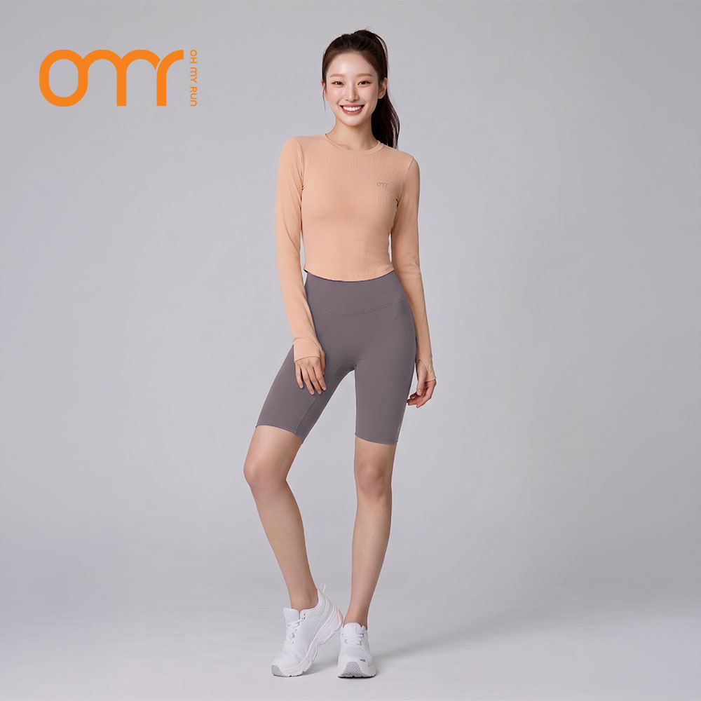 오마이런 여성 5부레깅스 바이커쇼츠 러닝타이즈 여자 포켓 레깅스 요가 필라테스