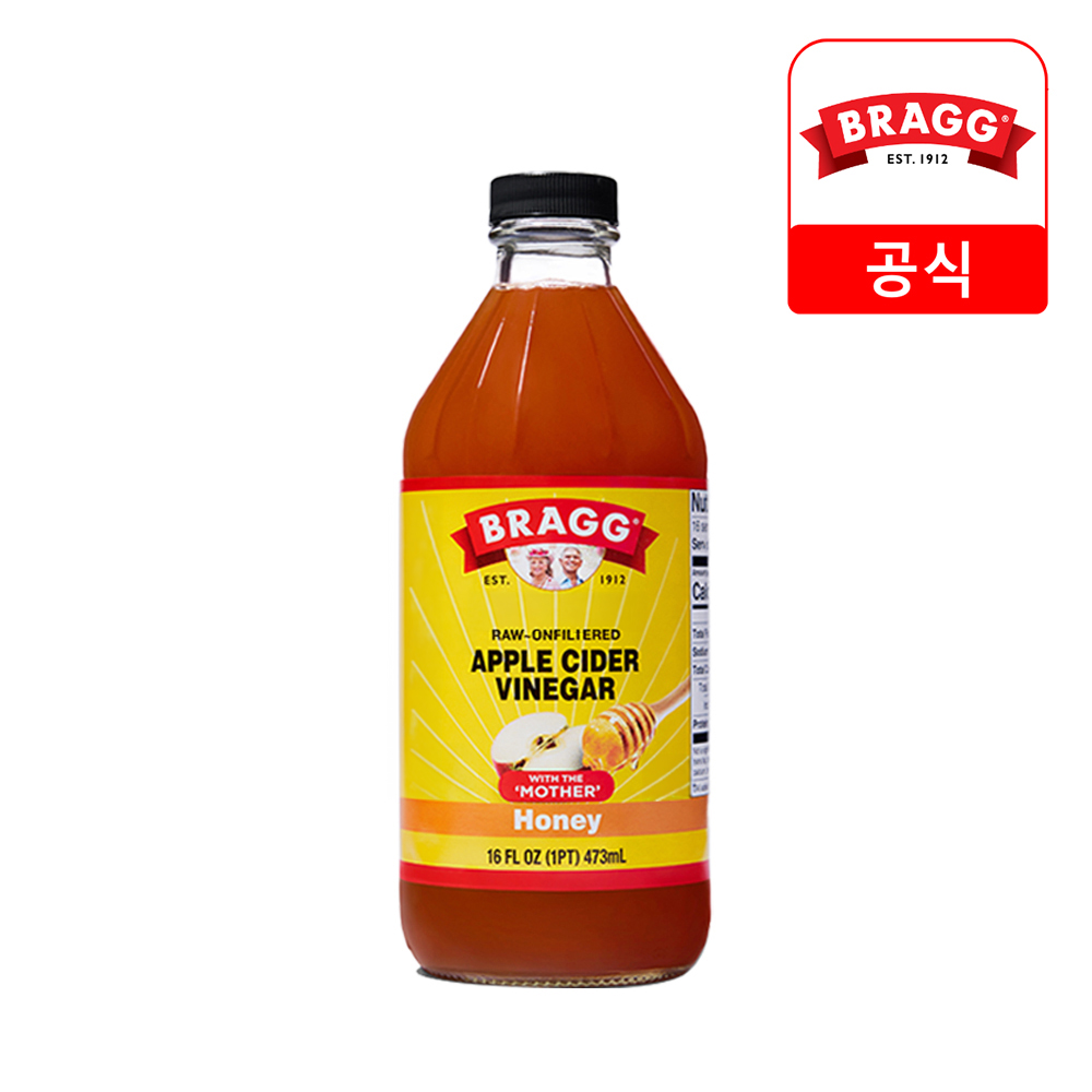 브래그 애사비 허니 애플사이다비니거 473ml 1개