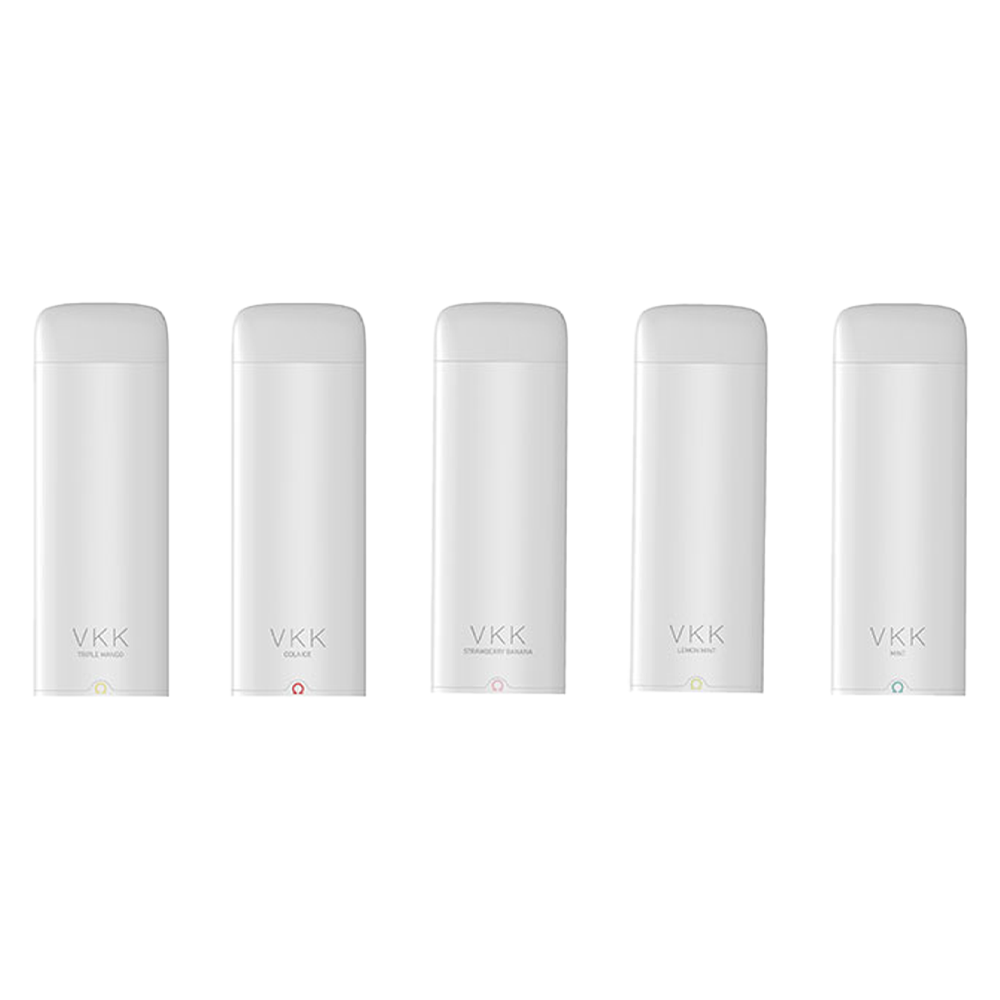 [무니코틴]  VVK 1000 5가지 맛 일회용 전자담배 5ml