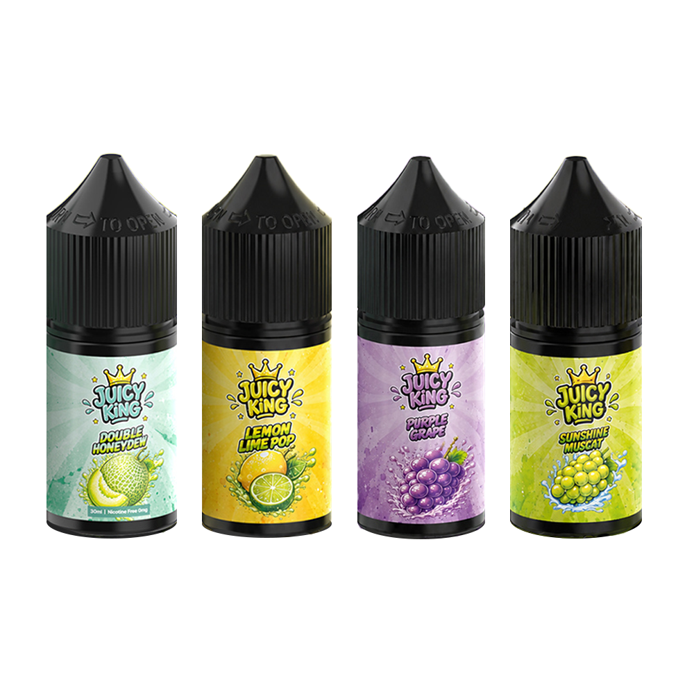 ★3+1★ [무니코틴] 쥬시킹 4가지 맛 입호흡 액상 30ml
