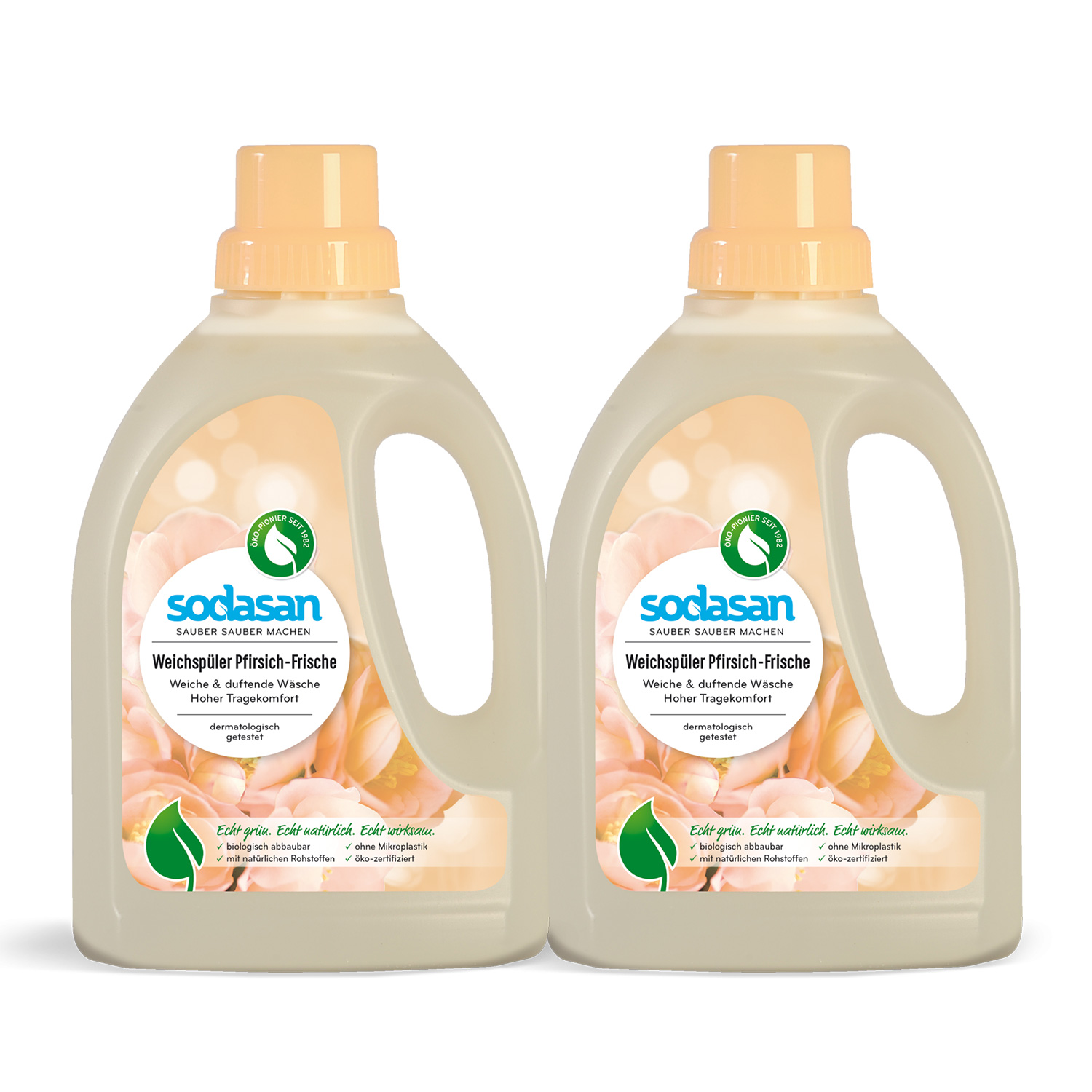 소다산 섬유유연제 복숭아향 750ml 2개