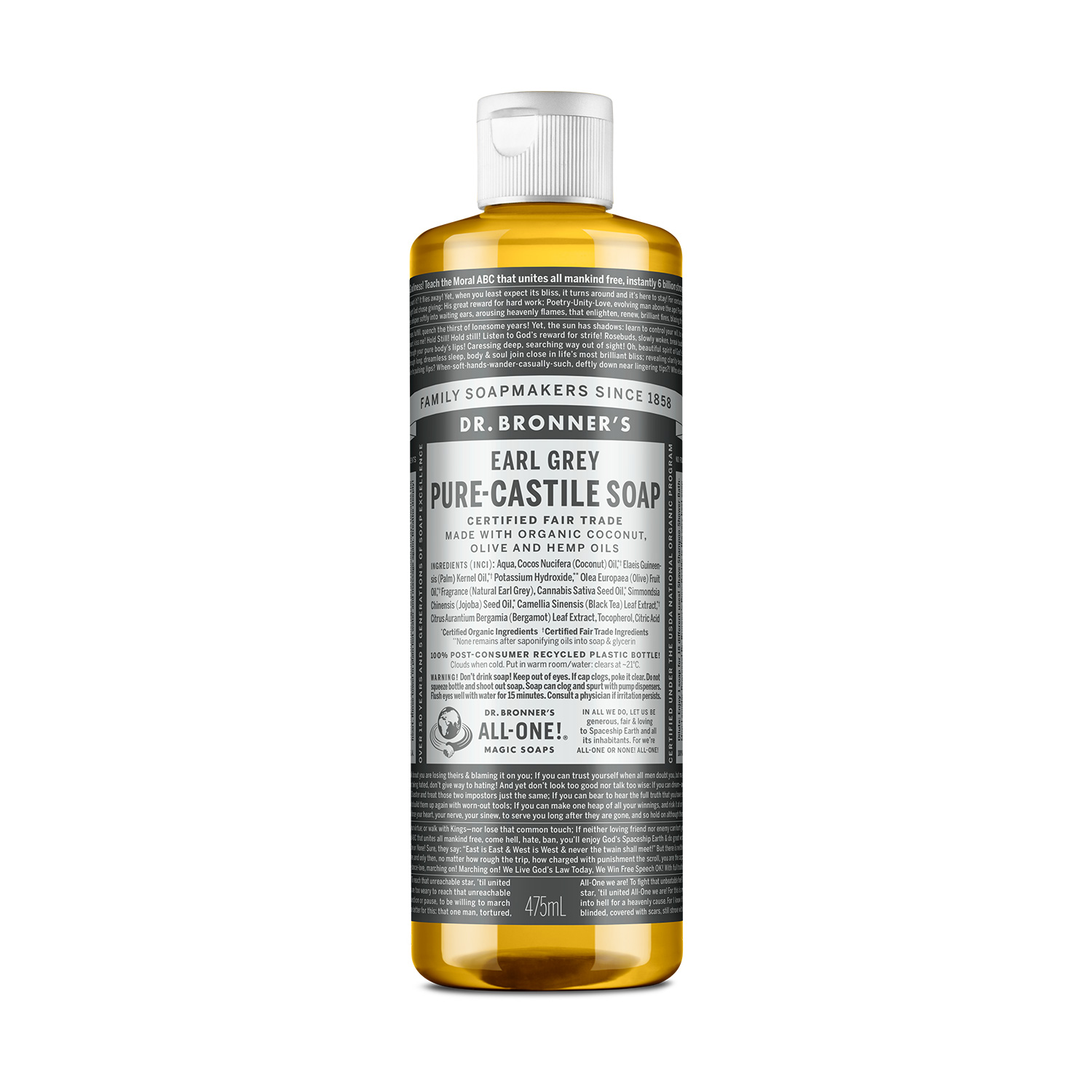 닥터브로너스 캐스틸 솝 얼그레이 475ml