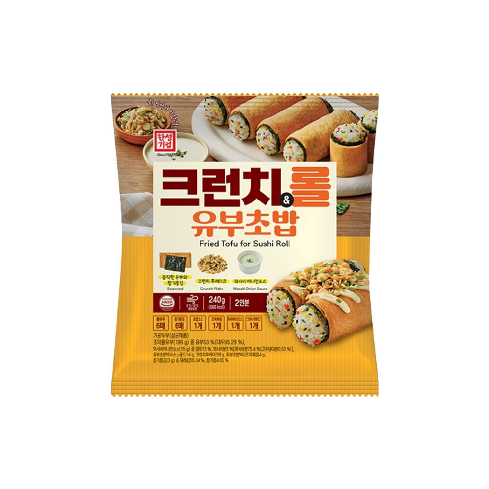 한성기업 크런치 롤 유부초밥 240g