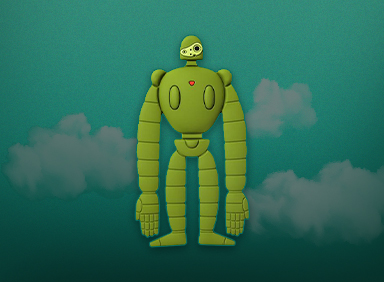 [천공의 성 라퓨타] 다용도자석걸이(로봇병)