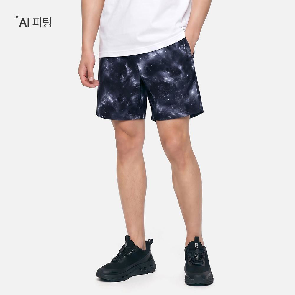 배럴 맨 스페이스 워터 쇼츠 4부 블랙