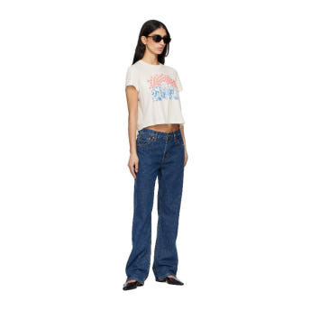 리던 오프 화이트 Hanes 50s 박시 시스터 티셔츠 024-02WBXT006 VINTAGE WHITE