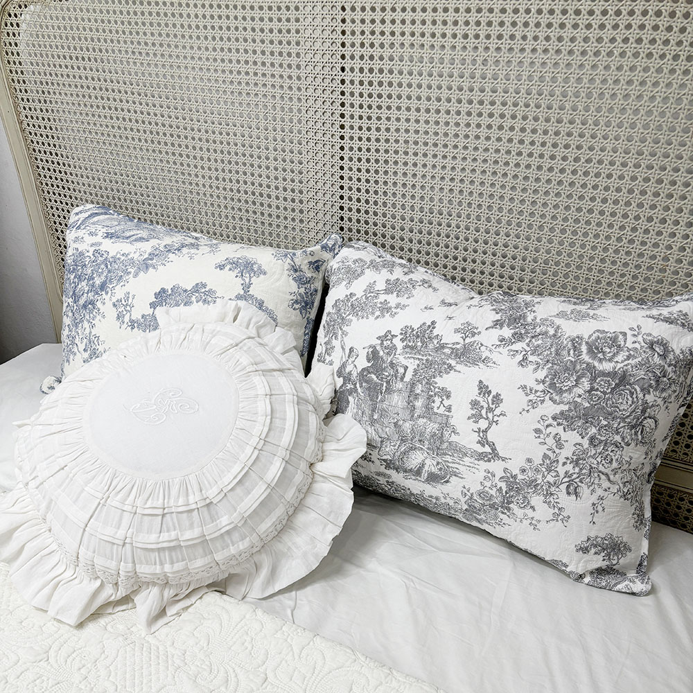 뜨왈 명화 면 누빔 베개커버 50x70