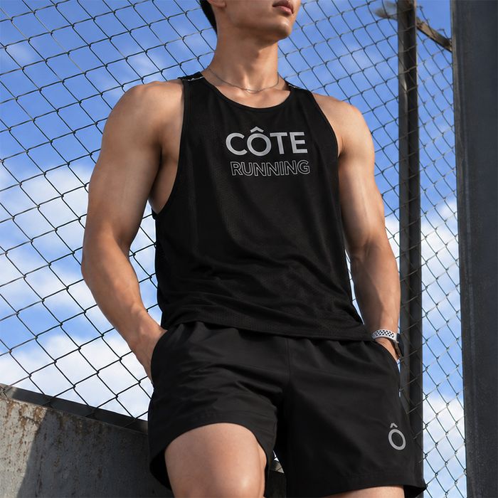 COTE 기능성 러닝 싱글렛 남녀공용 민소매 스포츠 리플렉티브