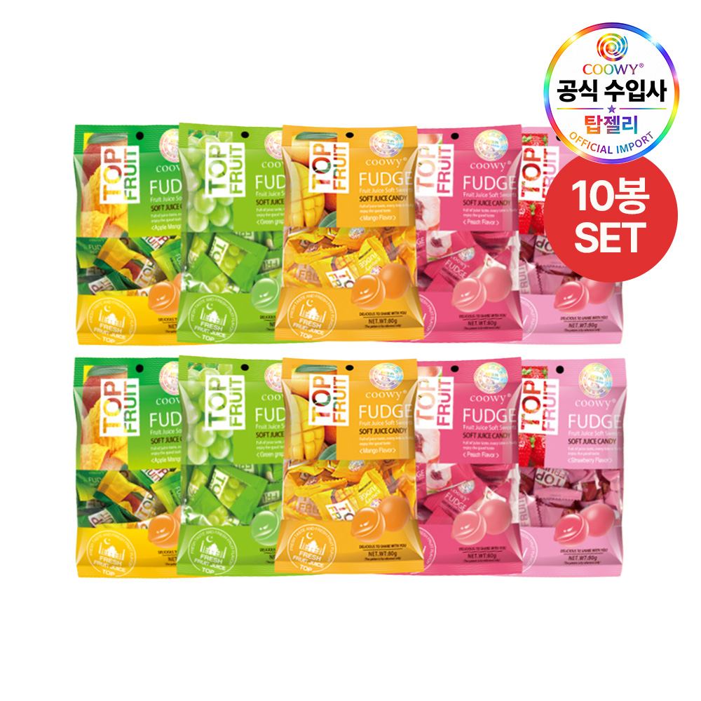 coowy 탑젤리 80g 10봉